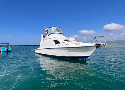 Ferry on Isabela Island.
